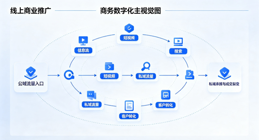 龙江县线上商业推广怎么做？全域流量闭环搭建与低成本转化实战指南